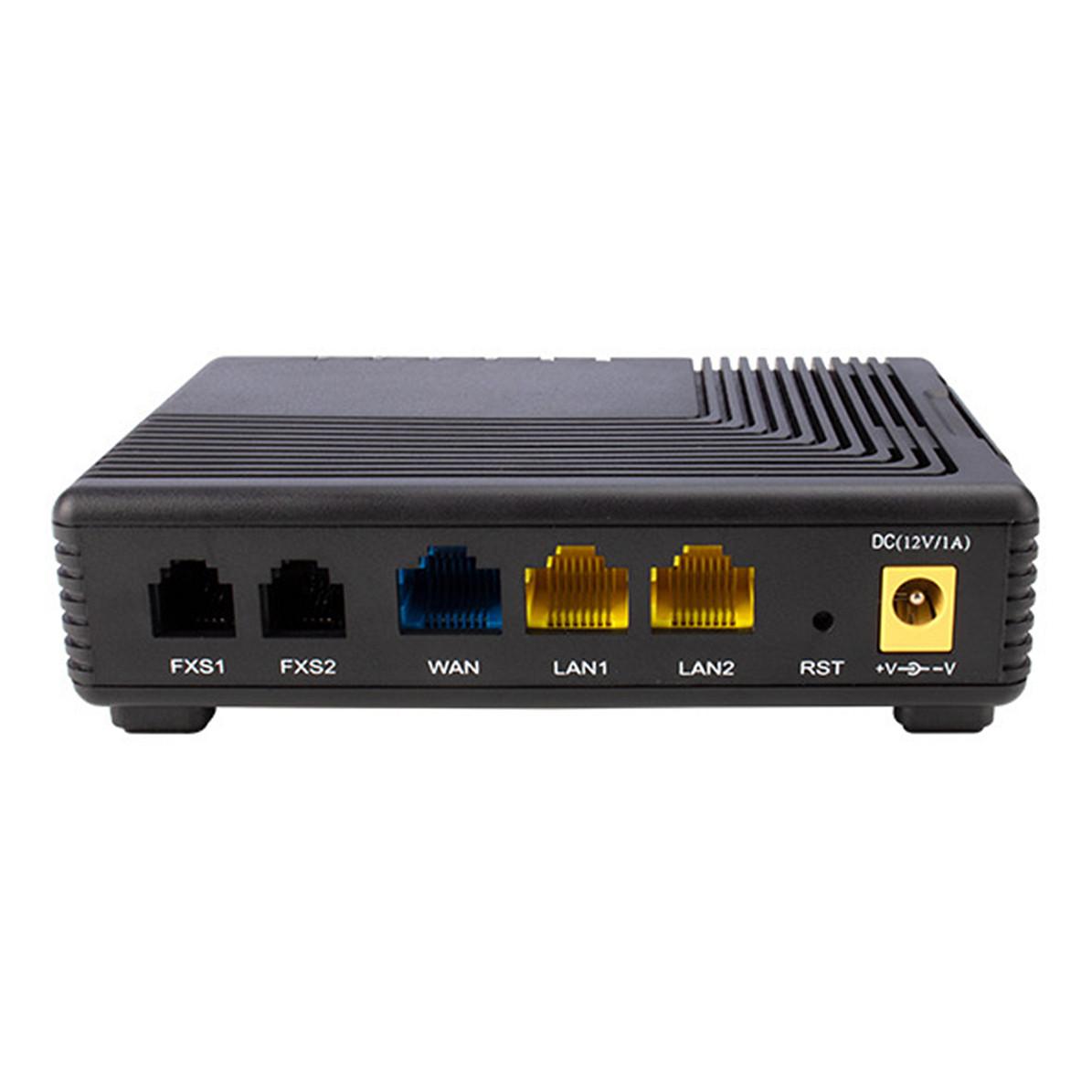 Adapter Analog VoIP Auerswald 2-Port ATA FTA5102E2 / 90088 / 2x RJ11 / 1x WAN + 2x LAN / SIP / T.38 – Zezë - 2
