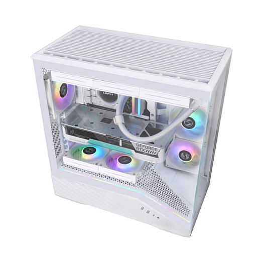 Kasë Lian Li VECTOR V100 / Midi Tower / ATX / ARGB / Tempered Glass - Bardhë - 9