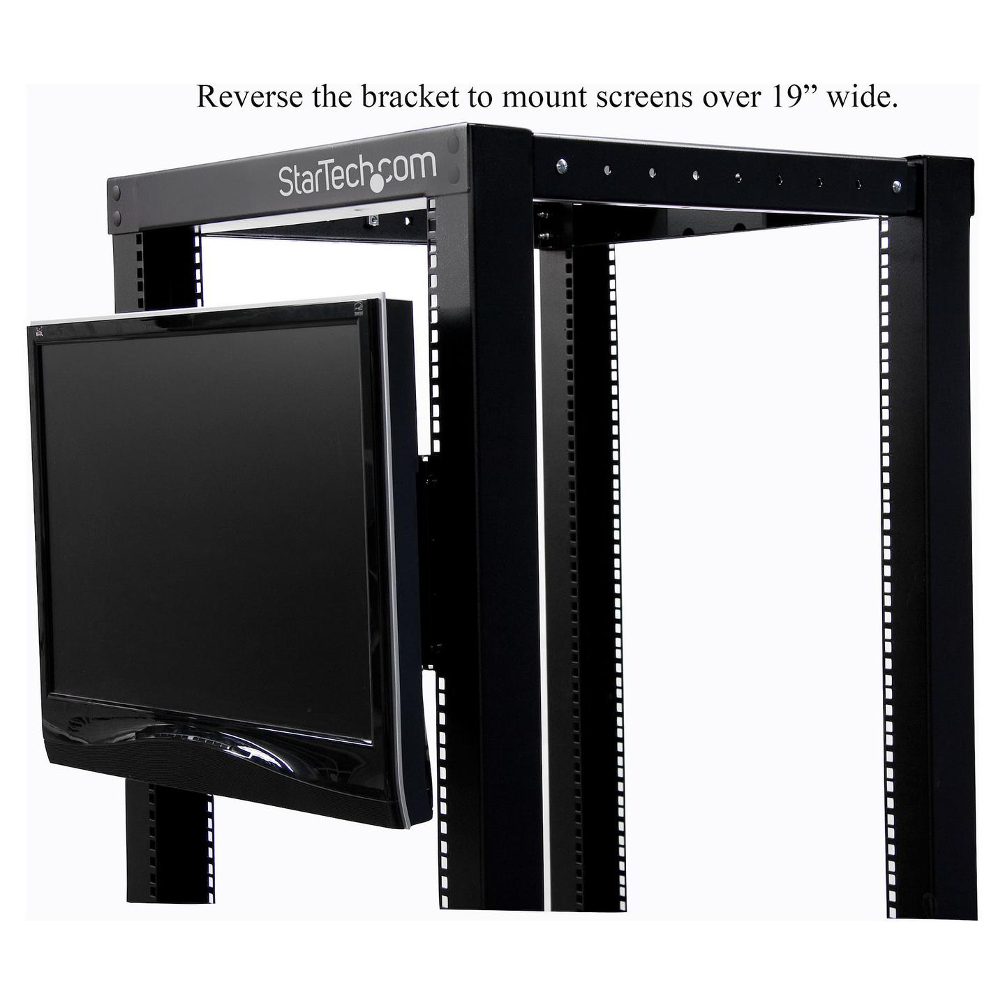 Mbajtëse për Monitor StarTech.com RKLCDBK , Rack 19" , 4U , VESA 75x75 & 100x100 , thellësi e rregullueshme - Zezë - 5