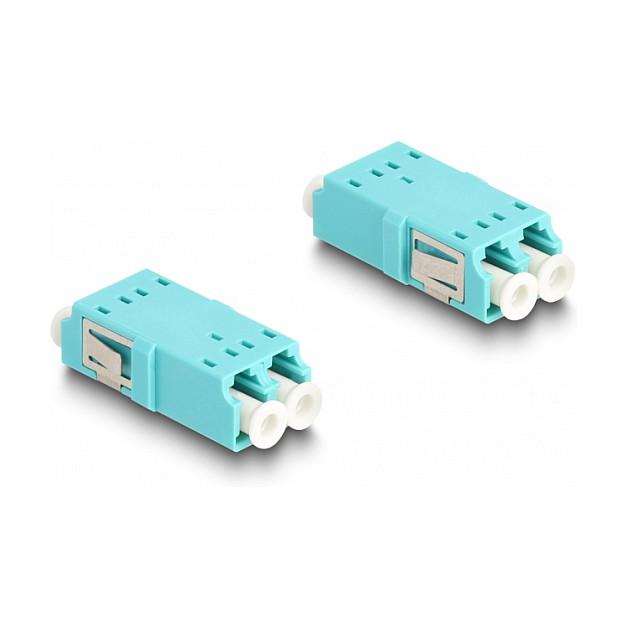 Kabllo USB DeLOCK 66466 / USB 10 Gbit/s Type-A / LC Duplex / Extender / 20 cm - Akua/Zezë - 2