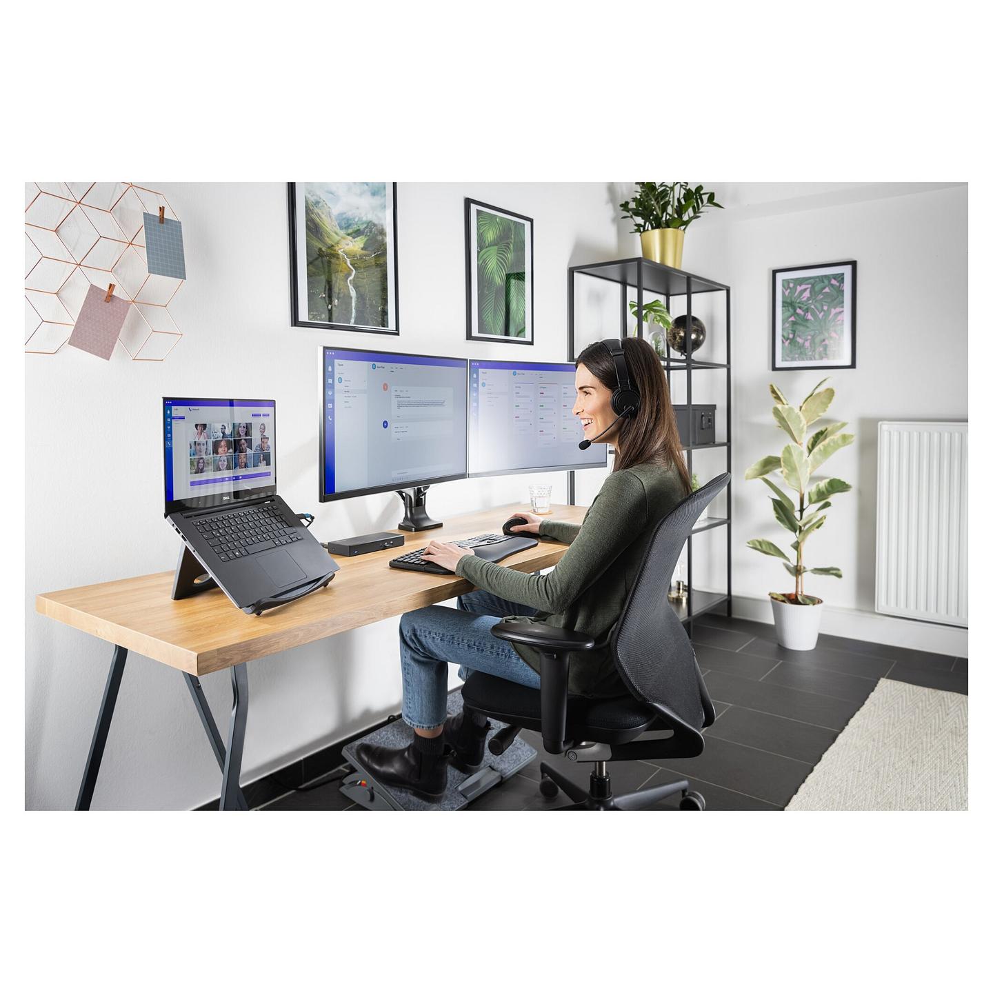 Mbajtës për Laptop Kensington SmartFit Easy Riser 60112 / 12"-17" / Tilt deri 50° / SmartFit / I Palosshëm - Gri - 9