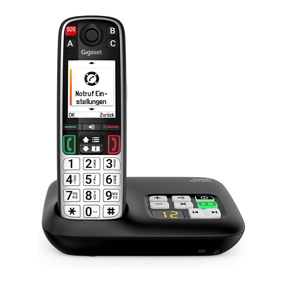 Telefon VoIP Gigaset EASY 500A, DECT, 2.2" TFT me ngjyra, SOS, Anrufbeantworter - Zezë - 5
