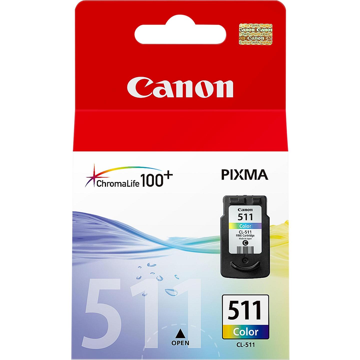 INK Canon CL-511 / 2972B001 / 244 faqe – Blu/Rozë/Verdhë