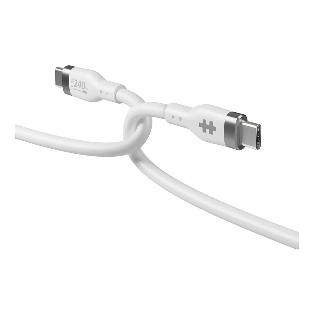 Kabllo USB Targus HyperJuice HJ4001WHGL, USB-C në USB-C, USB 2.0, 240W, 1m - Bardhë - 4