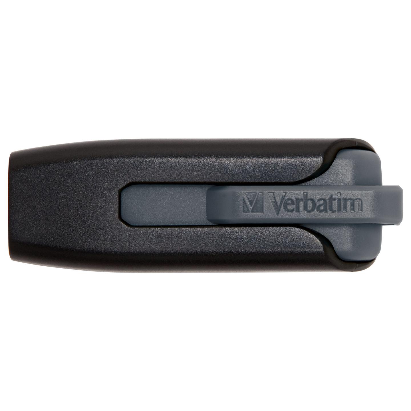 USB Flash Drive Verbatim V3 / 128GB / USB 3.2 Gen 1 / USB Type-A / 80MB/s Lexim / 25MB/s Shkrim / Lidhës rrëshqitës / 58 × 20 × 11mm / 10g - Zezë - 2