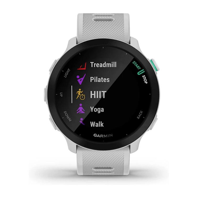 Orë e mençur Garmin Forerunner 55 / 42mm / MIP 1.04" / GPS / Bluetooth / ANT+ / 5 ATM / 14 Ditë Bateri - Bardhë - 5