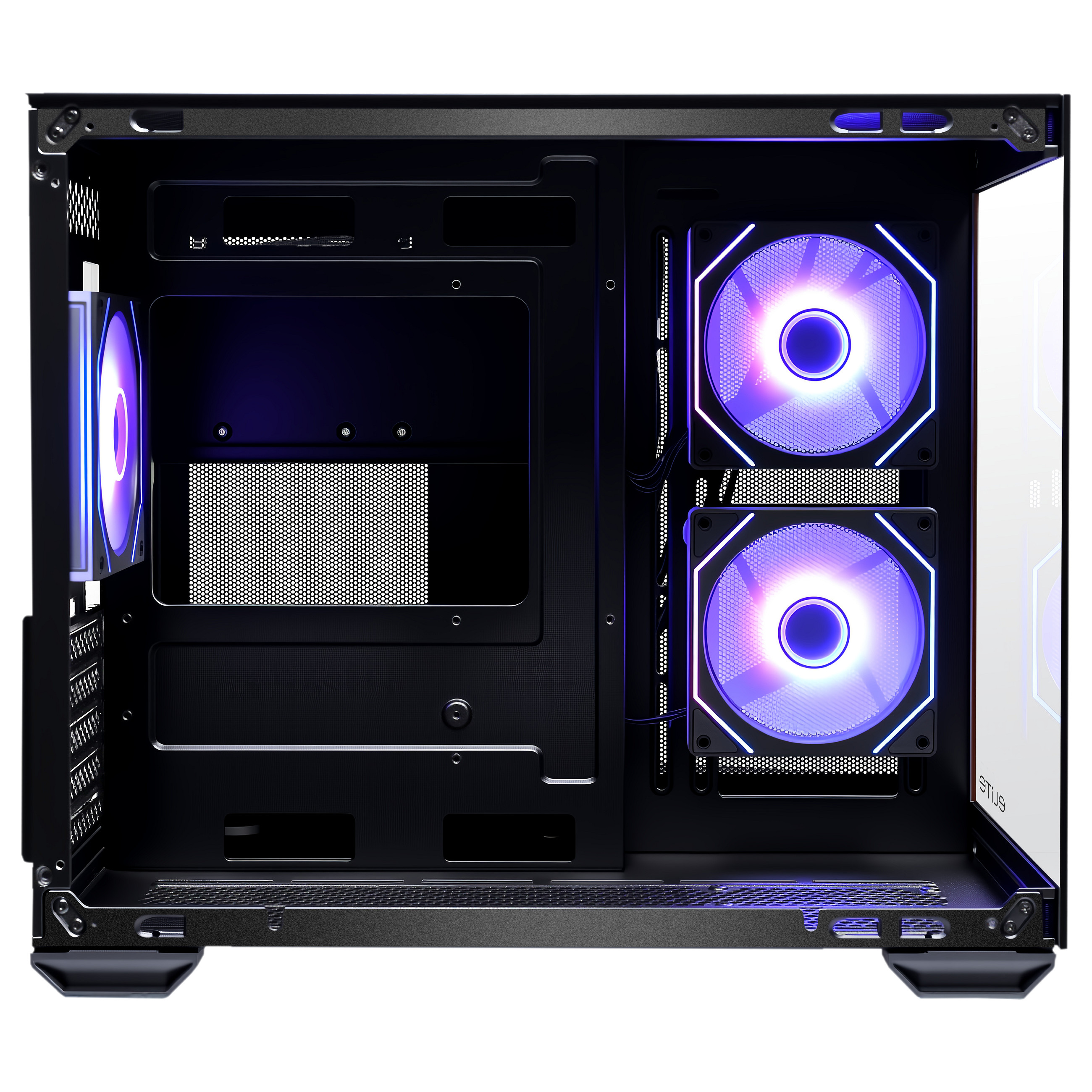 Kasë PC Cooler Master Elite 481 Wood / Mini Tower / Micro-ATX / 2x 120mm Side + 1x 120mm Rear Fan / Mesh / Wood Panel - Zezë - 2
