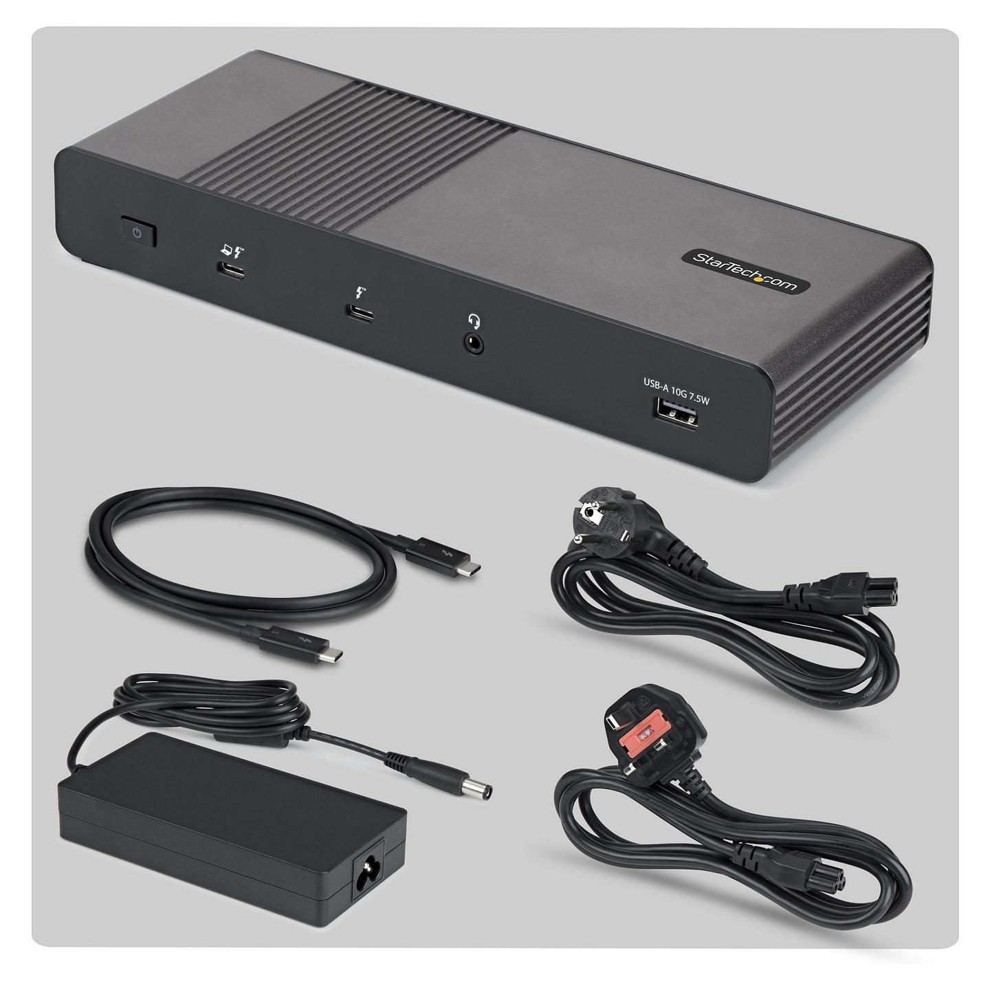 Docking Station StarTech 206UE-TB5USB4DOCK, Thunderbolt 5, 2x HDMI, 2x DisplayPort, 140W PD - Gri, Zezë - 5