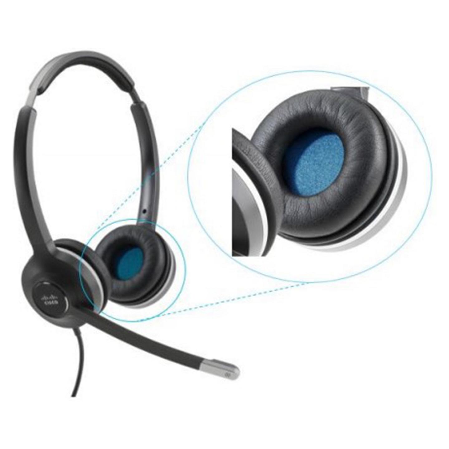 Aksesor për Kufje Cisco CP-HS-WL-5EC8, Jastëkë Zëvendësues për Veshët, 8 copë, për Headset 560 - Zezë - 2