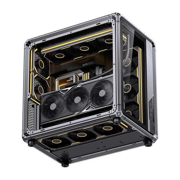 Kasë PC JONSBO X400 / Midi Tower / ATX / Back-Connect / Tempered Glass - Gri - 9