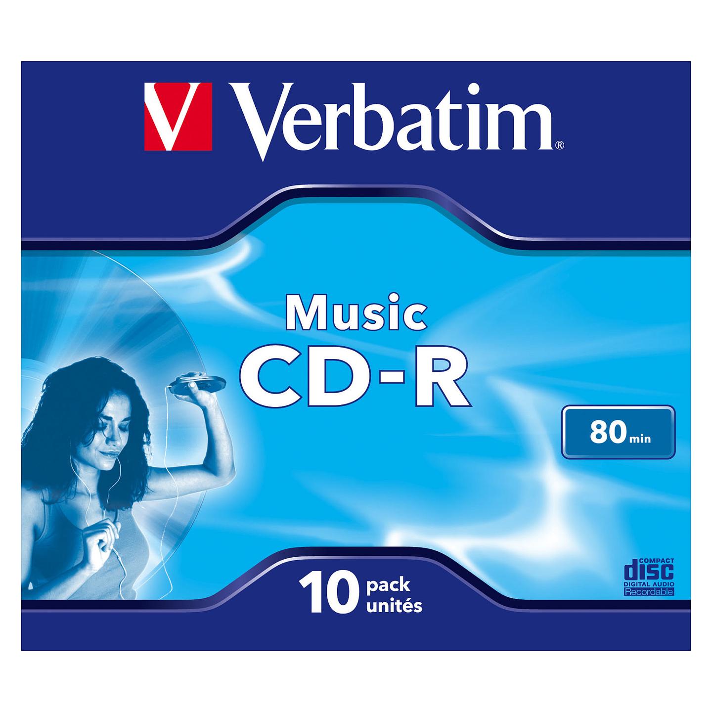 CD-R Verbatim Music, 700 MB, 16x, Paketa me 10 copë - 2