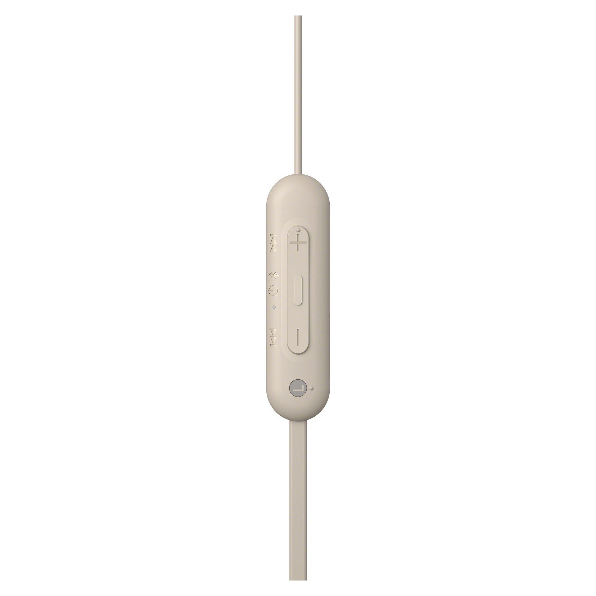 Kufje pa kabllo SONY WI-C100 / Bluetooth 5.0 / 9mm / DSEE / Mikrofon - Beige - 3