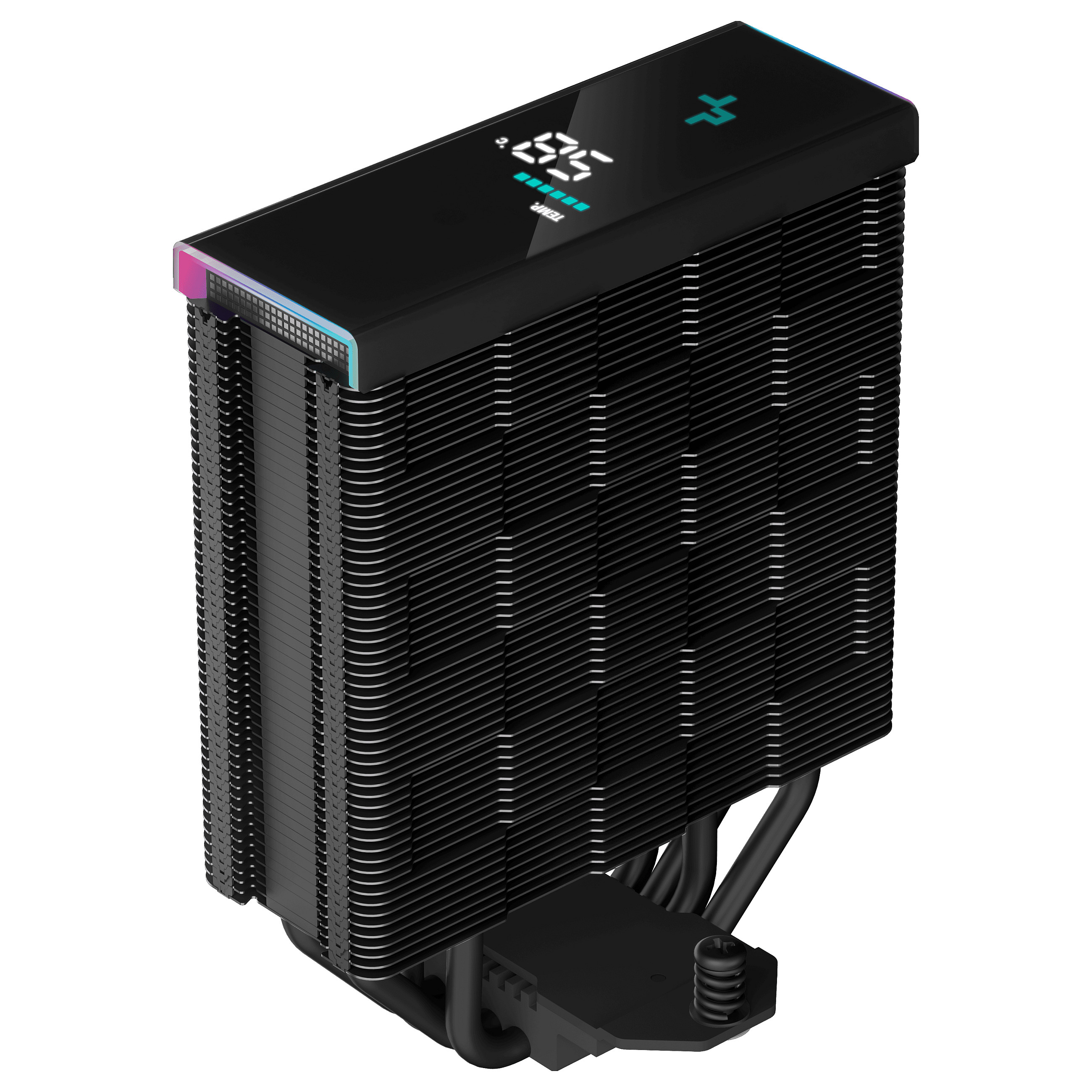 Ftohës për procesor DeepCool AK400 Digital / 120mm / ARGB / LCD - Zezë - 6