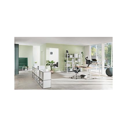 Mbajtëse për Monitor Leitz Ergo 65040089, 1 Monitor, Deri në 27", 2 Nivele të Lartësisë, 55 mm dhe 77 mm – Gri e Errët - 6