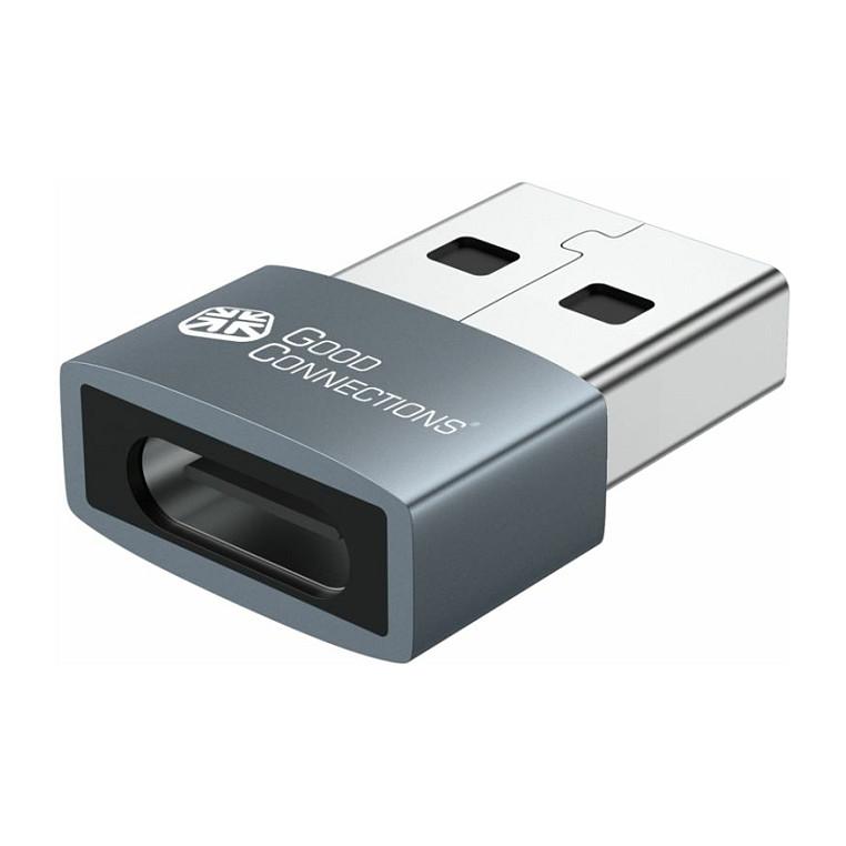 Adapter Good Connections USB-AD203-3, USB-A në USB-C, USB 2.0, 480Mbps, 3 copë - Hiri - 2