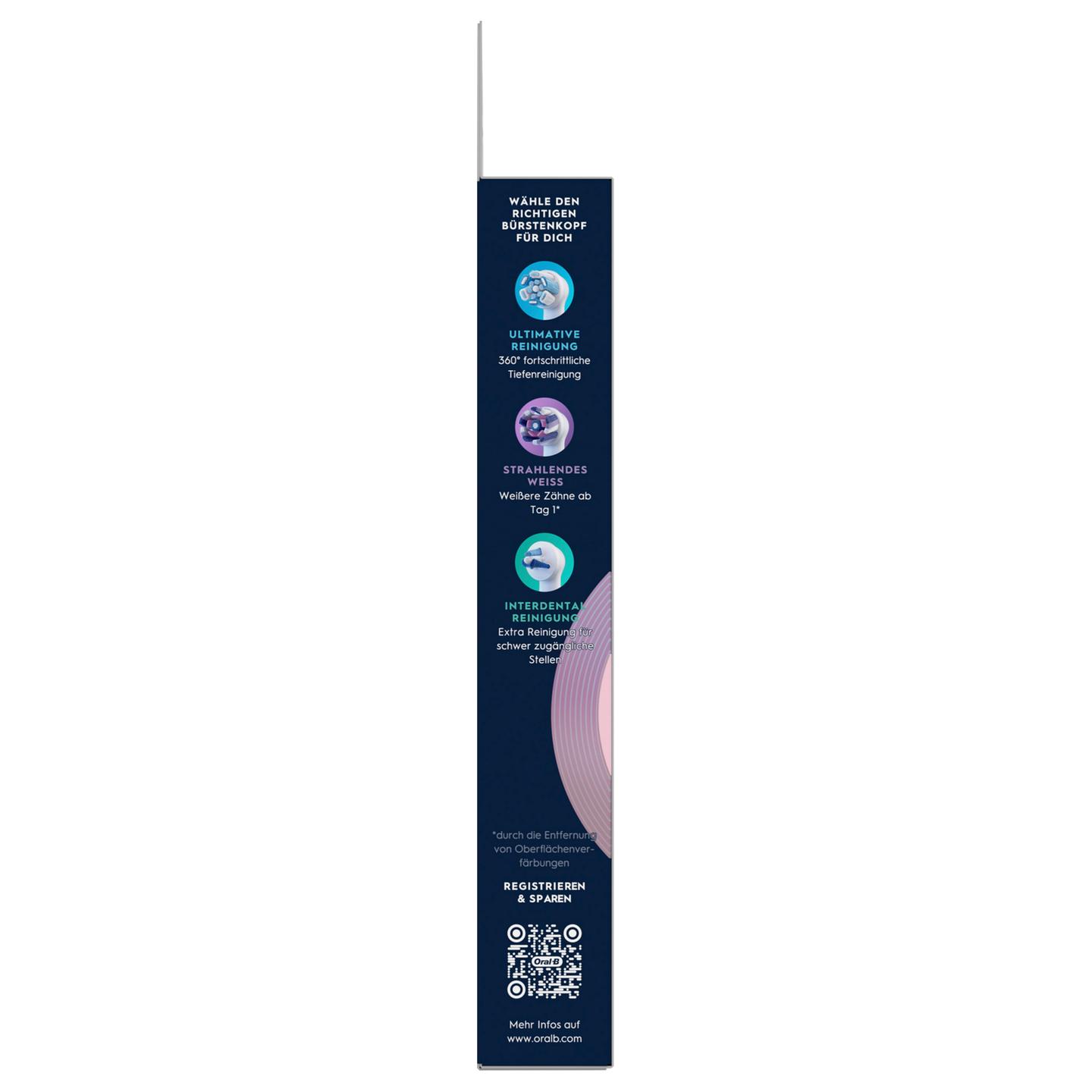 Koka Zëvendësuese për Furçë Dhëmbësh Oral-B iO Sanfte Reinigung / 6 Copë / Fije të Buta / Për Oral-B iO – Bardhë - 9