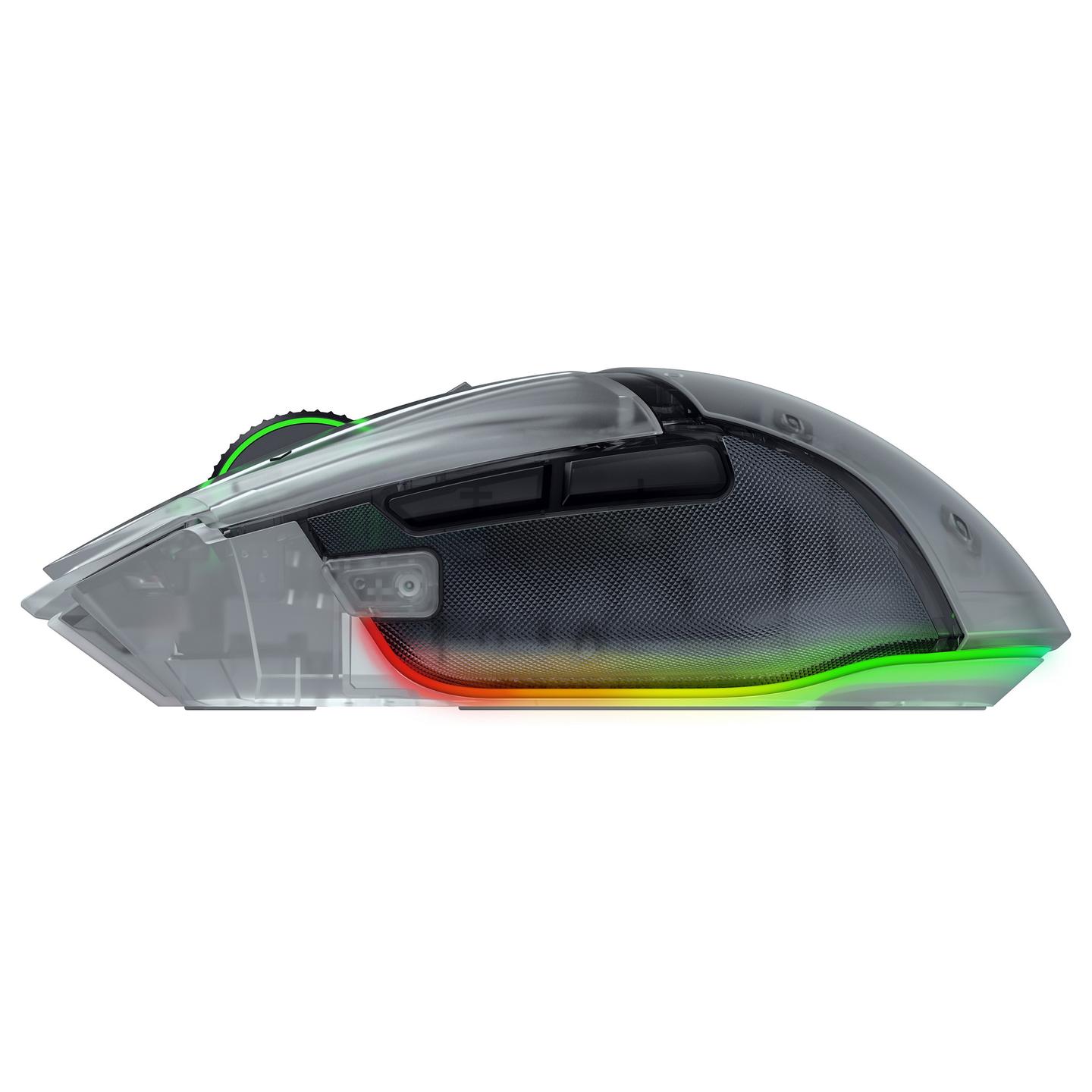 Maus Gaming Razer Basilisk V3 Pro 35K, Wired & Wireless, 35000 DPI, 11 Butona, Focus Pro 35K, RGB Chroma - Bardhë - 2