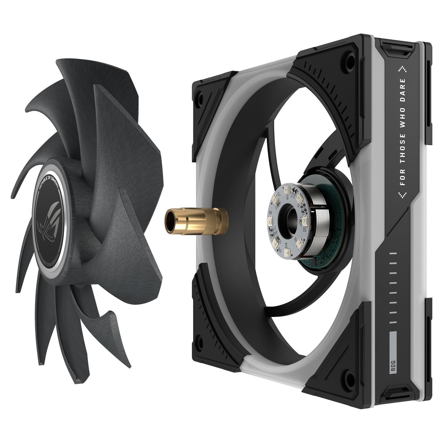 Ftohës për Kasë ASUS ROG Eurux GR120 ARGB, 120mm, PWM, Single Pack - Zezë - 14