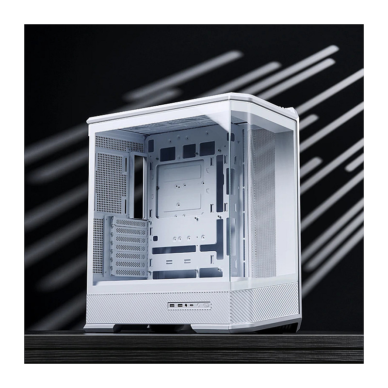Kasë PC Jonsbo D400 / Midi Tower / ATX / Tempered Glass - Bardhë - 25