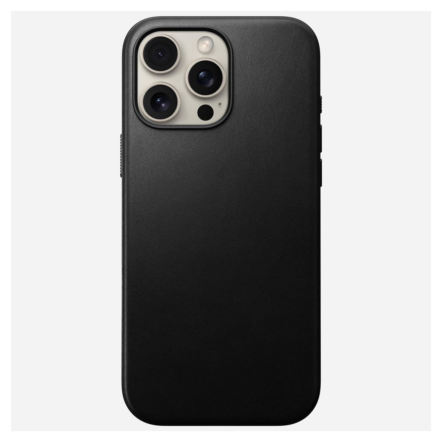 Aksesorë për telefon Nomad Modern Leather / Case / MagSafe / iPhone 16 Pro Max – Zezë - 3
