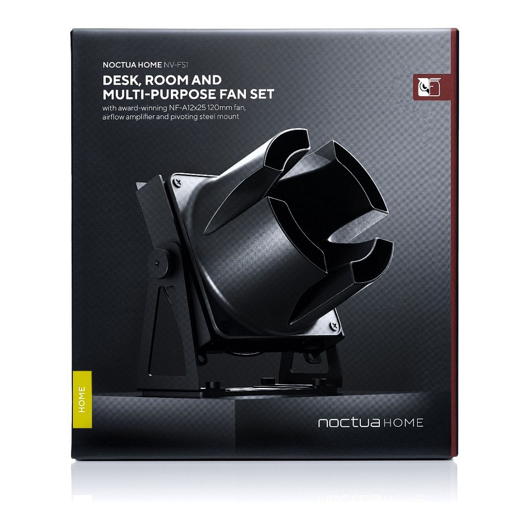 Ftohës për Kasë Noctua NV-FS1 / 120mm / NF-A12x25 PWM / Airflow Amplifier / NA-FC1 / Adjustable Mount – Zezë - 6