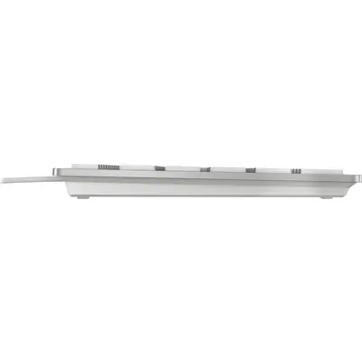 Tastierë me Kabllo Cherry KC 6000 Slim / USB-A / 105 Tasta / 6 Multimedia – Argjend - 3