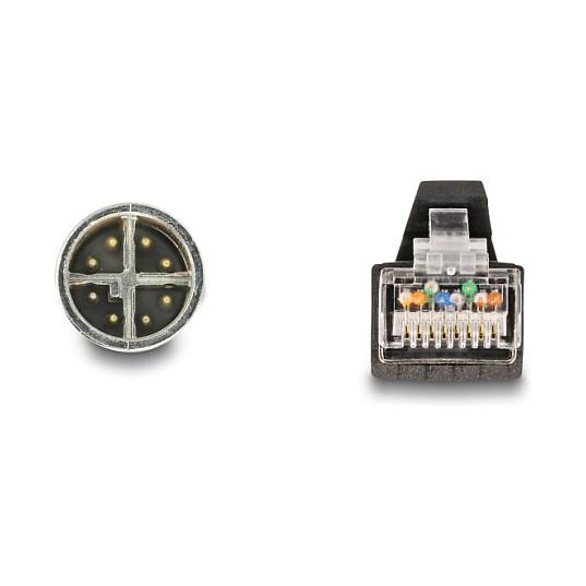 Kabllo për Rrjet DeLOCK 80441 / M12 X-coded 8-pin Mashkull → RJ-45 Mashkull / SF/UTP / 1m - Gjelbër - 2
