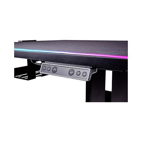Tavolinë Gaming Thermaltake CYCLEDESK 100, 80×50cm, 72–117cm, Elektrike, RGB - Zezë - 3