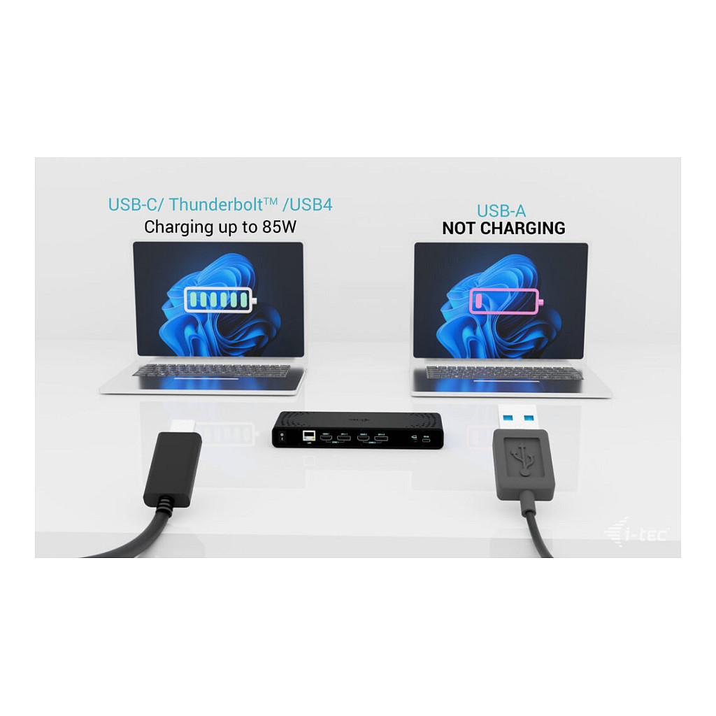 Docking Station i-tec CADUA4KDOCKPDB100, 2x HDMI, 2x DisplayPort, 4K/60Hz, PD 85W, USB, Gigabit LAN - Zezë - 8