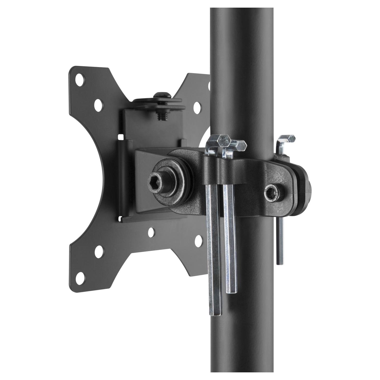 Mbajtëse për Monitor Equip 650171 , 17–32" , deri 8kg , me rrota , lartësi e rregullueshme , VESA 75x75 & 100x100 - Zezë - 7