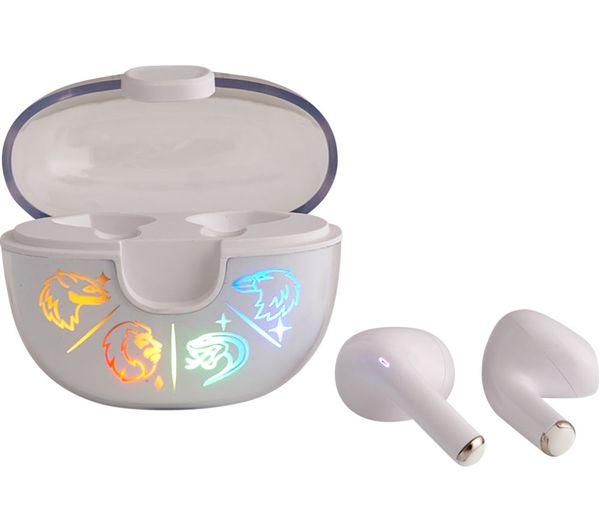 Kufje pa kabllo Lazerbuilt Harry Potter Hogwarts / TWS / Bluetooth 5.0 / Mikrofon / Ndriçim LED - Bardhë - 2