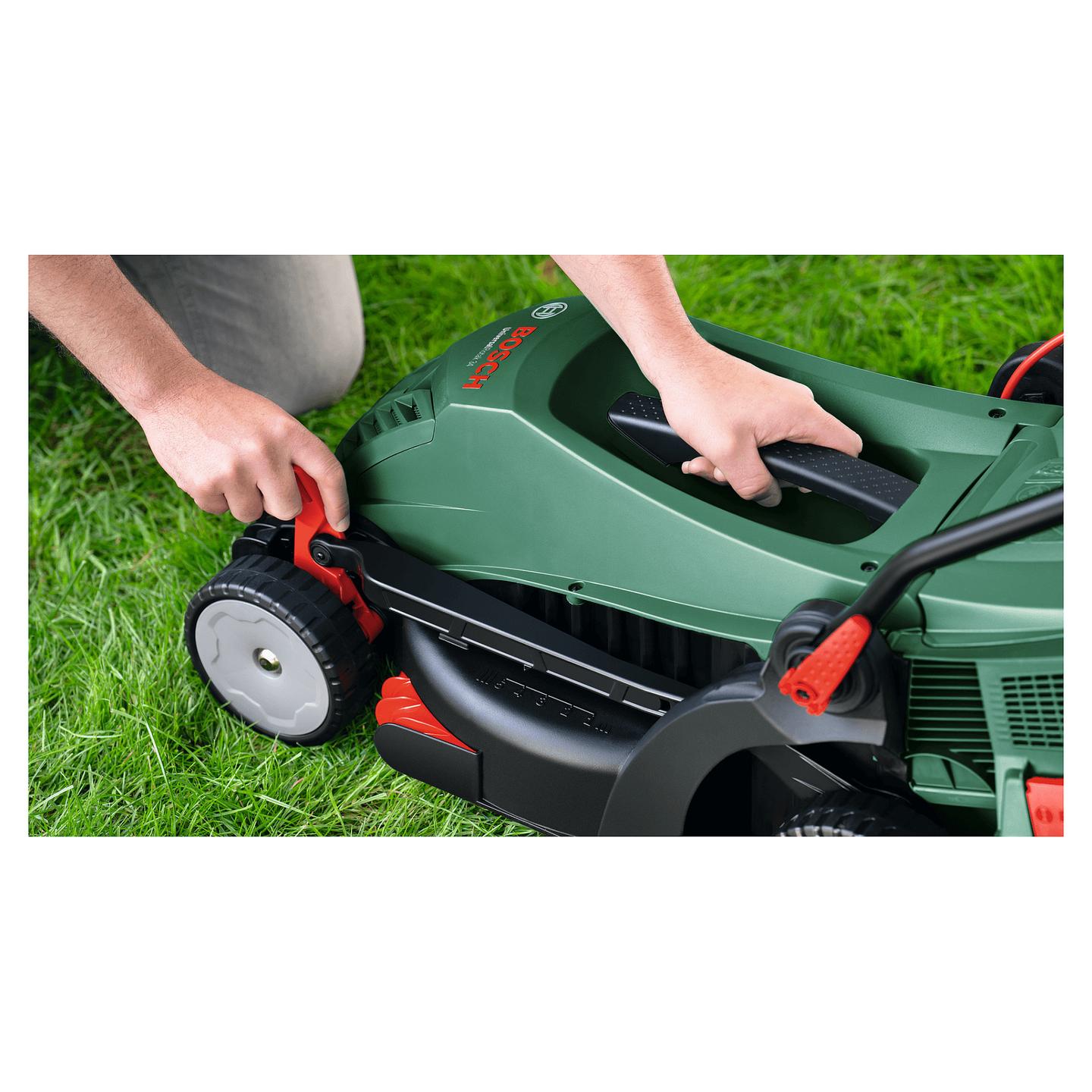 Kositëse Bari Elektrike Bosch UniversalRotak 34-405, 1300W, 34cm, 25–70mm, 40L - Gjelbër/Zezë - 2