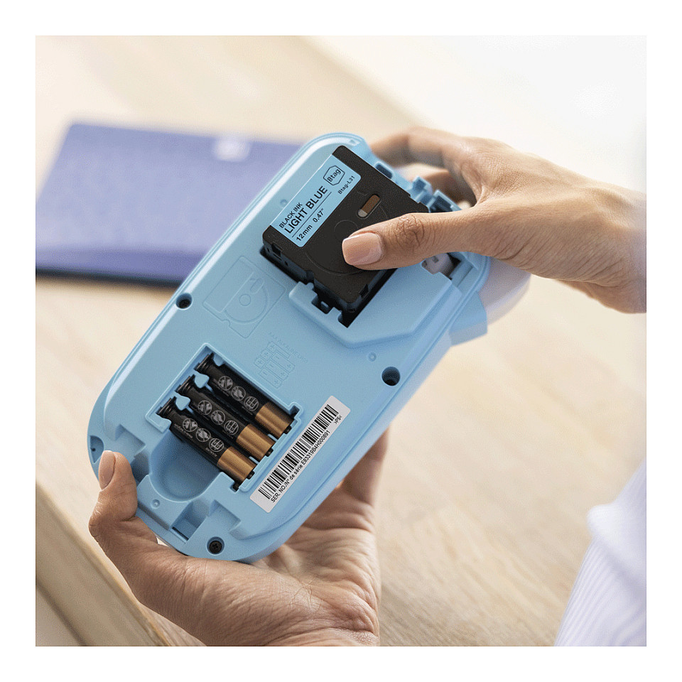 Printer Label Mobile Brother PT-N10 / Për Etiketa / Termal / 180 DPI / 12mm / USB + Bluetooth - Blu/Bardhë - 6