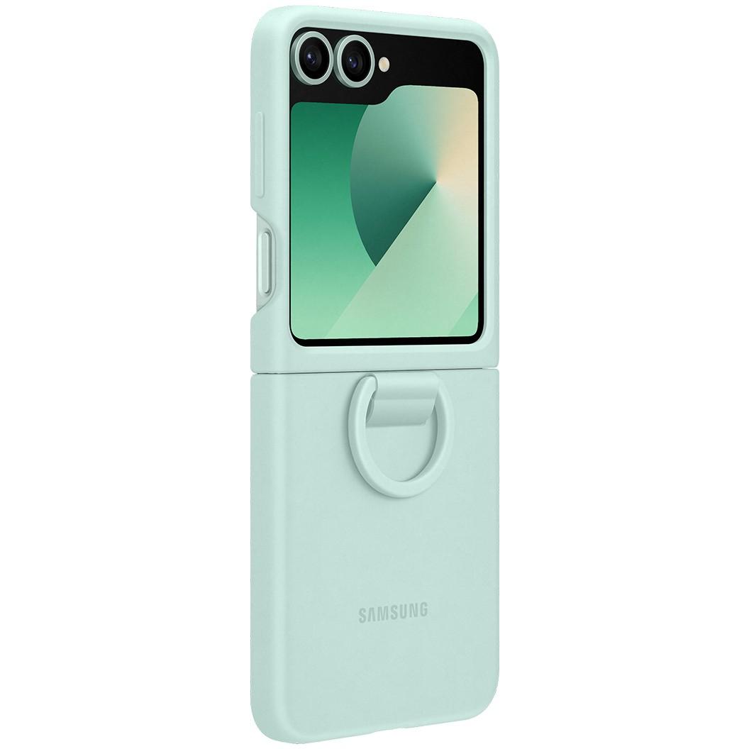 Aksesorë për telefon Samsung / Silicone Case with Ring / Galaxy Z Flip6 – Gjelbër - 4