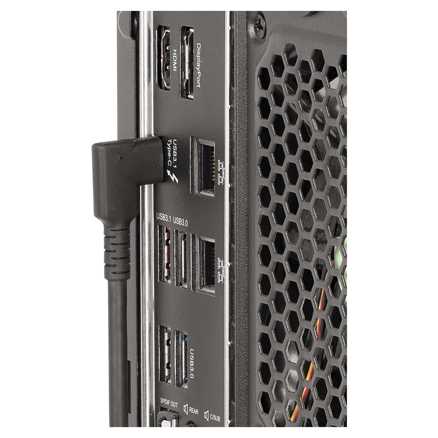 Kabllo USB StarTech.com RUSB31CC1MBR, USB-C në USB-C, USB 3.2 Gen 2, 10 Gbps, Power Delivery 100W, DisplayPort 1.2 4K 60Hz, 1 m – Zezë - 10