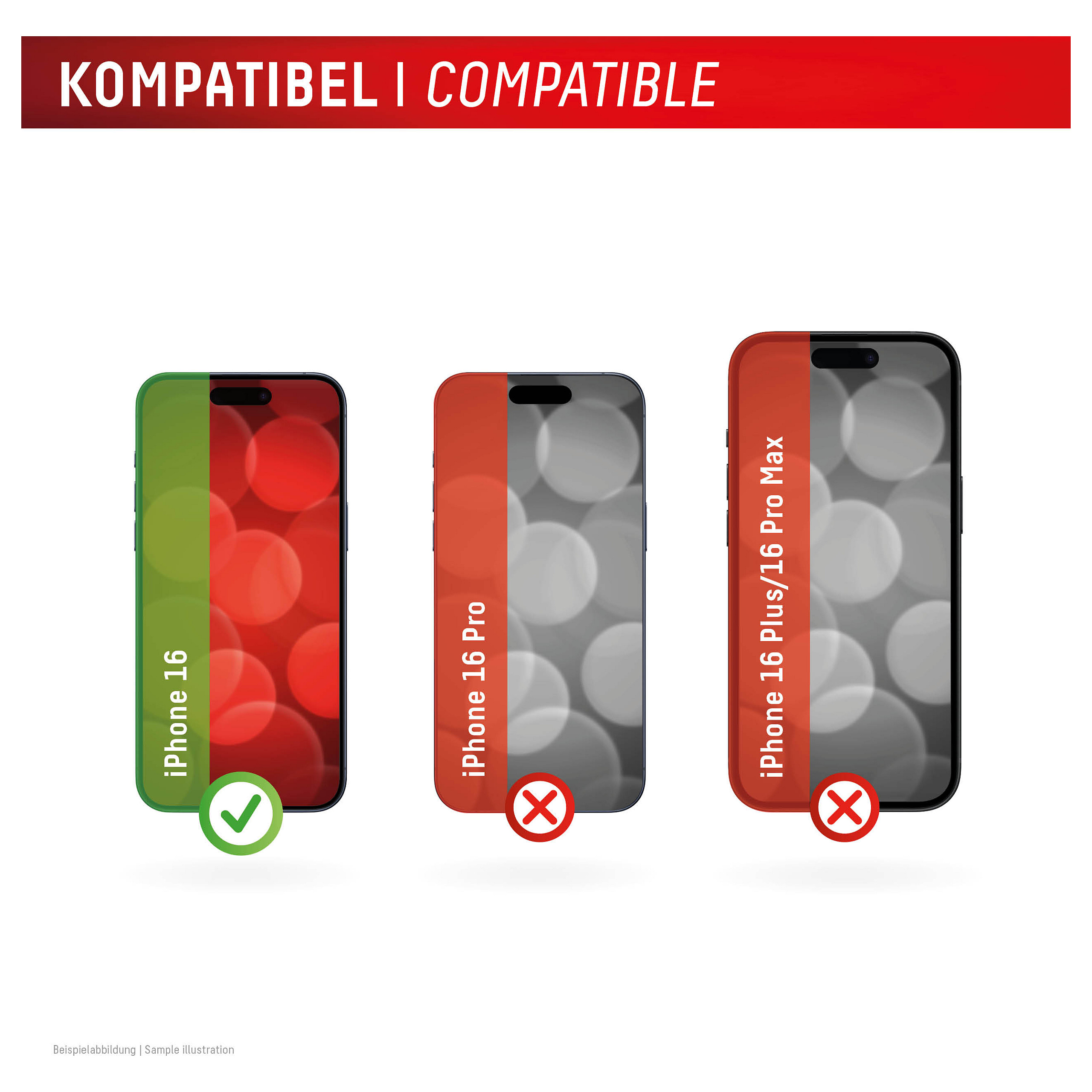 Mbrojtëse për ekran Displex / Apple iPhone 16 / Xham Tempered Glass 10H Privacy 2-Way - Transparente - 7