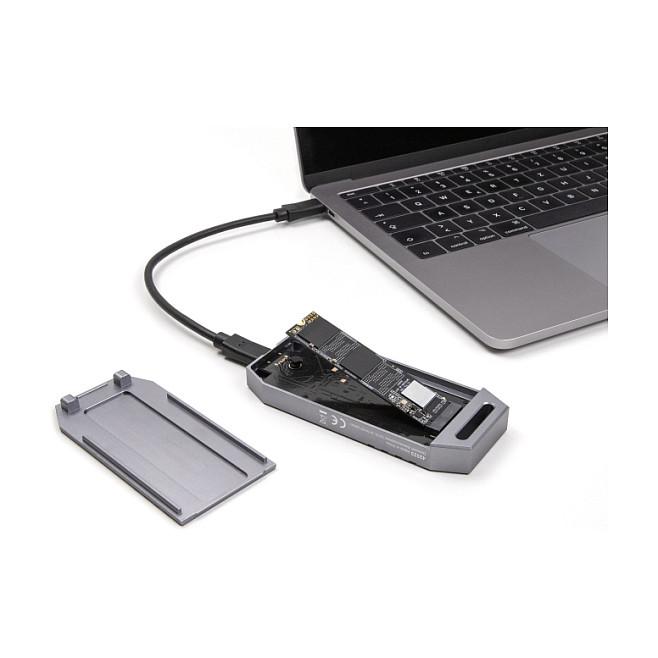 Këllëf për Disqe DeLOCK 42033 / M.2 NVMe 2280 / USB 40Gbps / USB-C / Tool-Free - Hiri - 3
