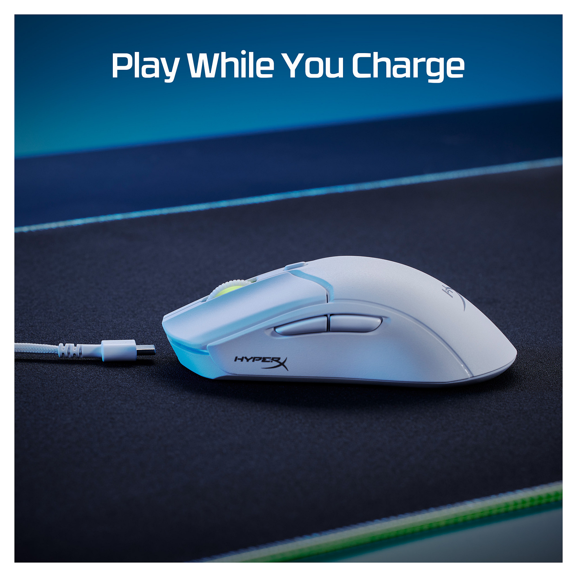 Maus Gaming HyperX Pulsefire Haste 2 / Wireless / HyperX 26K / 26.000 DPI / 1000Hz / RGB - Bardhë - 7
