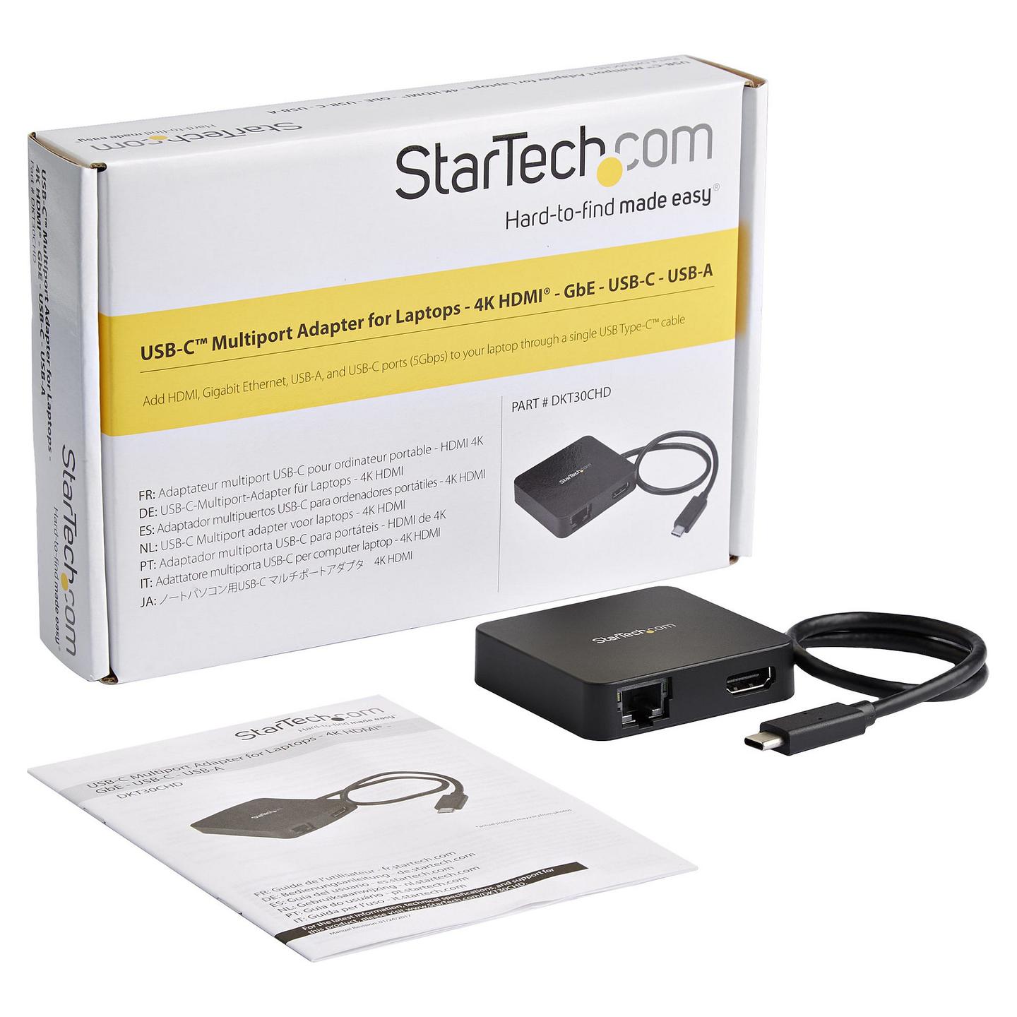 Docking Station StarTech.com DKT30CHD, HDMI 4K, Gigabit Ethernet, USB-A, USB-C - Zezë - 7