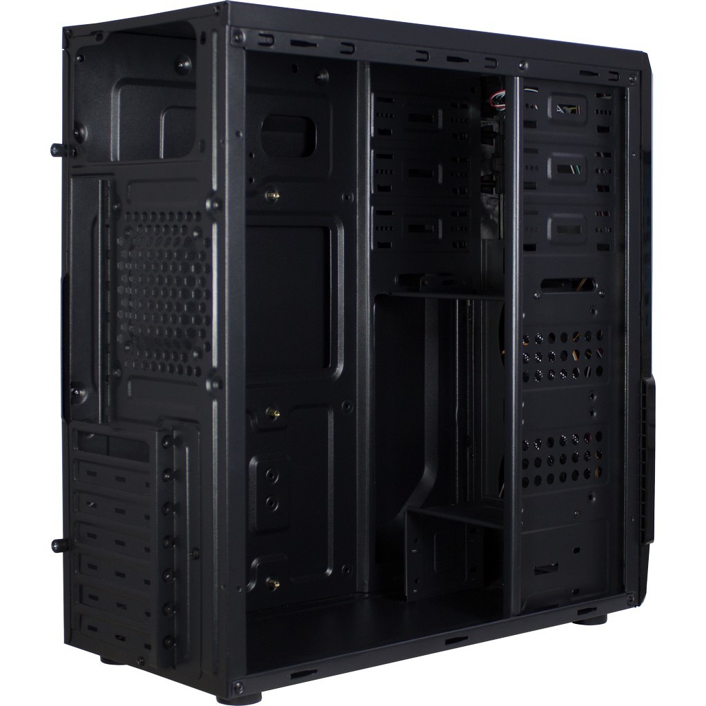 Kasë Inter-Tech B-30 / Midi Tower / ATX / 2x 120mm Fan / pa PSU - Zezë - 7
