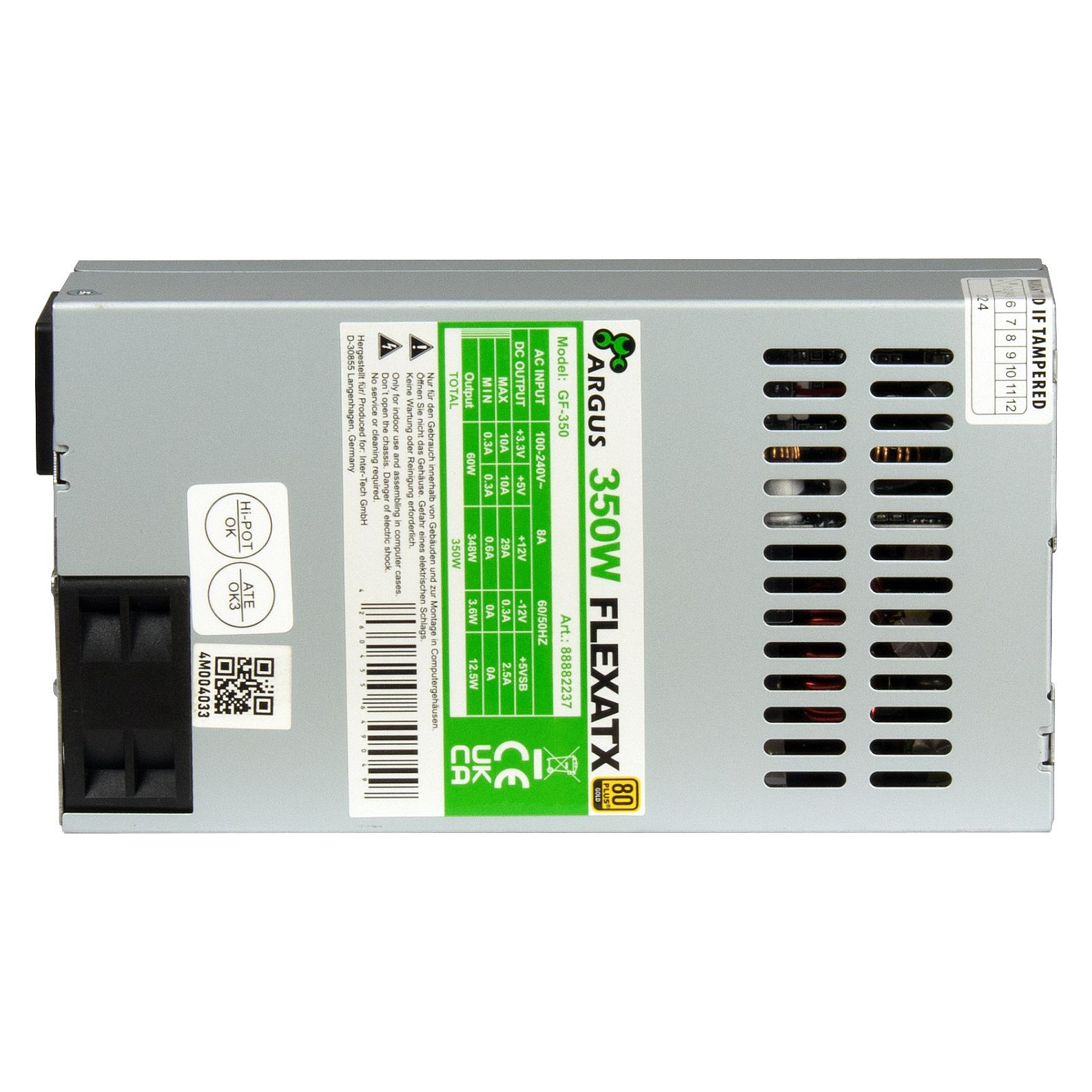 Furnizues Energjie Inter-Tech GF-350 BULK / 350W / Flex ATX / 80 PLUS Gold - Argjend - 3