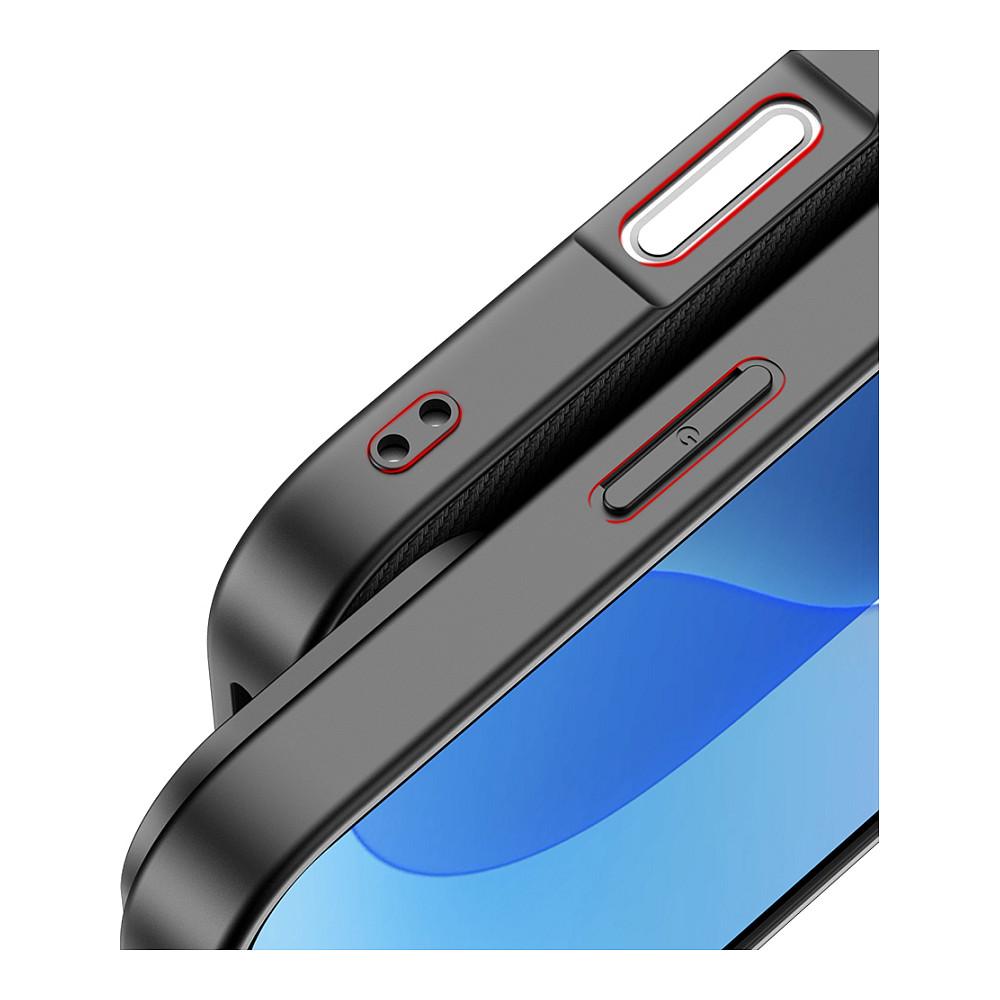 Case për Telefon nevox StyleShell NYLO / iPhone 16 Pro 6.3" / Polikarbonat + TPU + Najlon / Rezistente ndaj Goditjeve dhe Gërvishtjeve - Zezë - 3