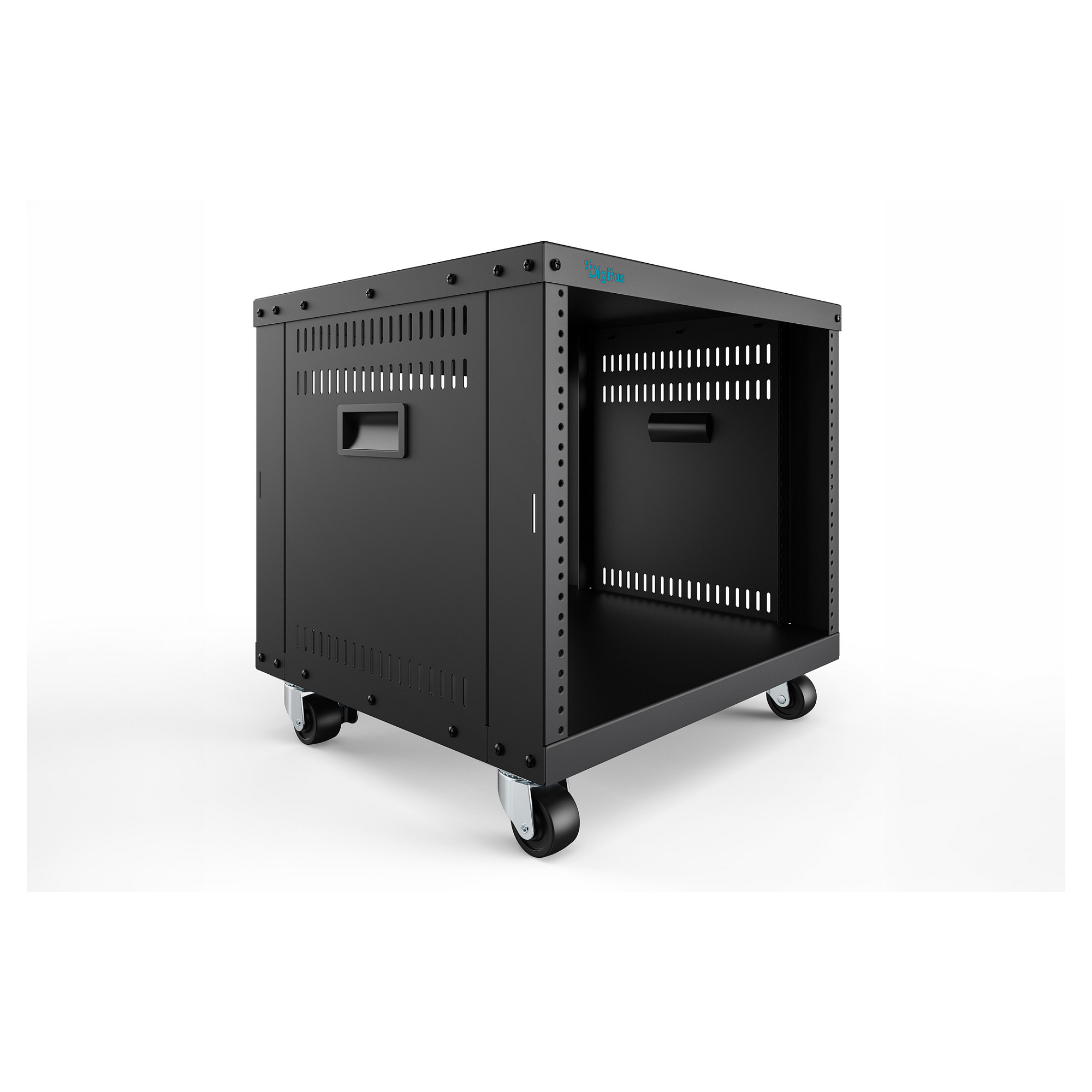 DIGITUS DN-48000 Universal 19" Equipment Rack / 8U / me Rrota / 420×507×460mm – Zezë - 4