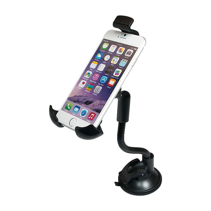 Mbajtës telefoni LogiLink AA0102, për veturë, 4"-6", 360°, për xhamin e përparmë - Zezë - 3