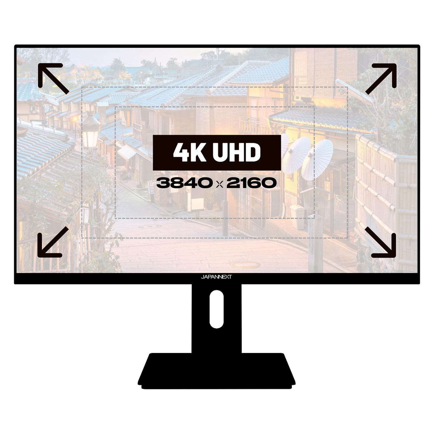 Monitor JAPANNEXT JN-IPS2380UHDR-C65W-HSP / 23.8" / 4K UHD IPS / 60Hz / 5ms / HDMI+DisplayPort+USB-C - Zezë - 4