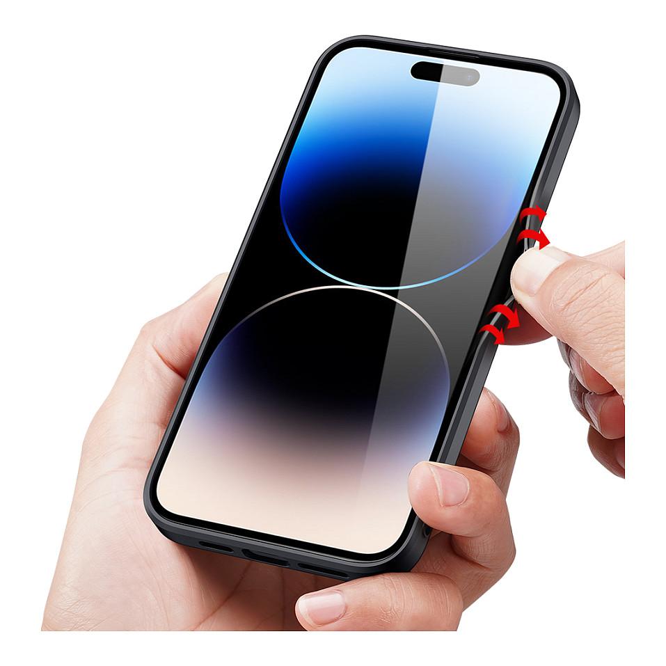 Case për Telefon nevox StyleShell NYLO / iPhone 16 Pro 6.3" / Polikarbonat + TPU + Najlon / Rezistente ndaj Goditjeve dhe Gërvishtjeve - Zezë - 4