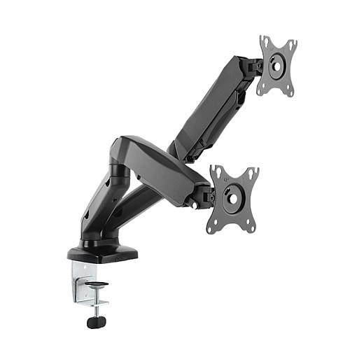 Mbajtëse për Monitor ICY BOX / 2 Monitorë / deri 32" / 6.5kg për Monitor / VESA 75x75-100x100 / Gas Spring / Tavolinë - Zezë - 10