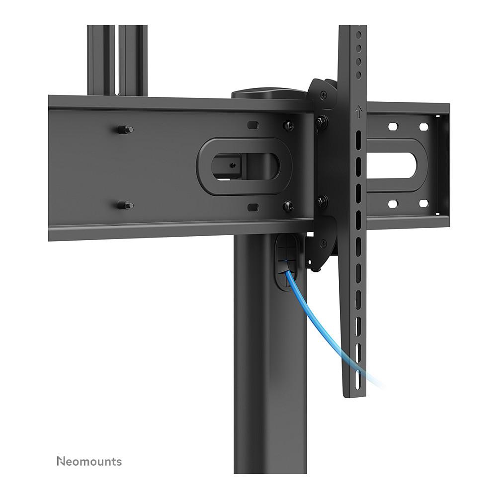 Karrocë për Monitor Neomounts PLASMA-M1950E, 60–100", deri 100kg, Rregullim Lartësie 134–166cm, Tilt 15° - Zezë - 9