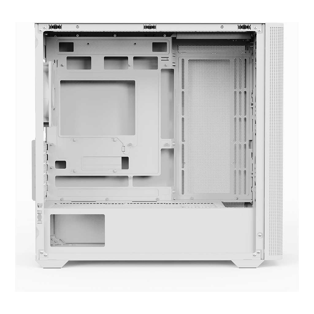 Kasë PC Aerocool D301A / Mini Tower / Micro ATX / 3x 120mm + 2x 140mm Fan Support / Mesh Front / Tempered Glass - Bardhë - 3