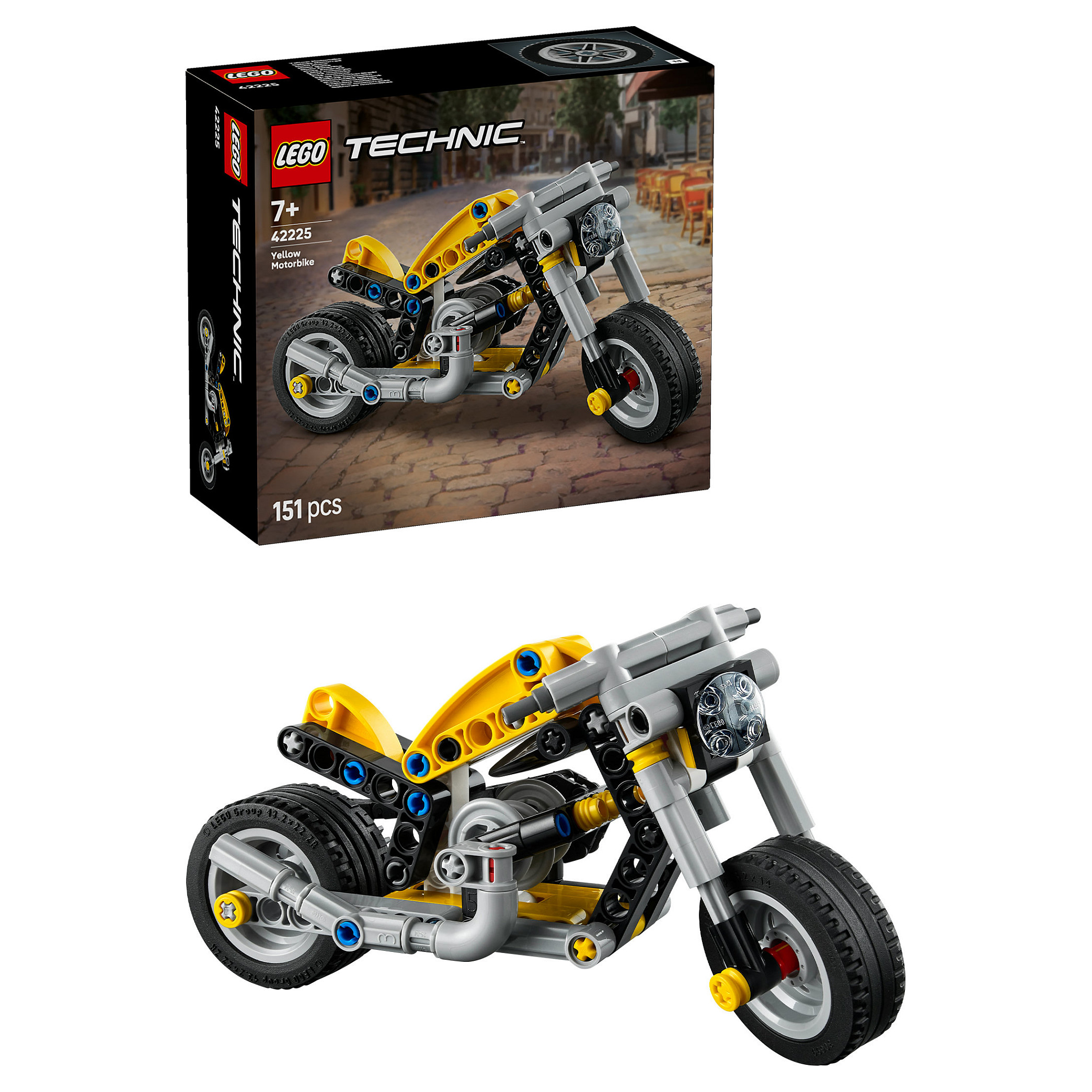 LEGO Technic Yellow Motorbike 42225 - 13